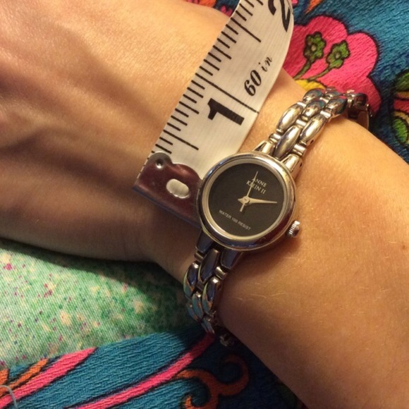 Anne Klein Circle Face Chain Watch - Picture 2 of 5